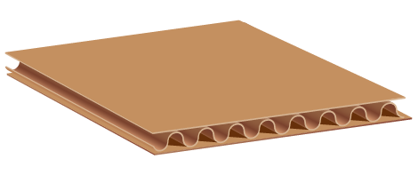 Single wall corrugated box